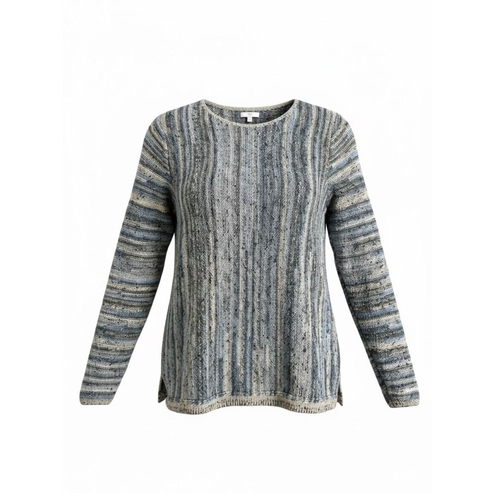 J Jill Light Blue Striped Women’s Pullover Sweater size XL